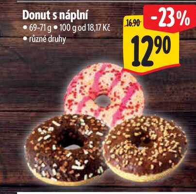 Donut s náplní 69-71 g 