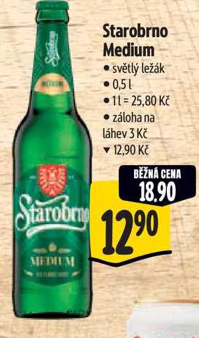 Starobrno Medium 0,5 l