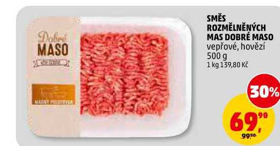 DSMĚS ROZMĚLNĚNÝCH MAS DOBRÉ MASO, 500 g 