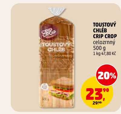 TOUSTOVÝ CHLÉB CRIP CROP, 500 g