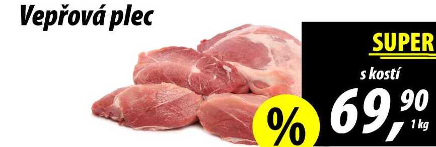 Vepřová plec s kostí, 1 kg