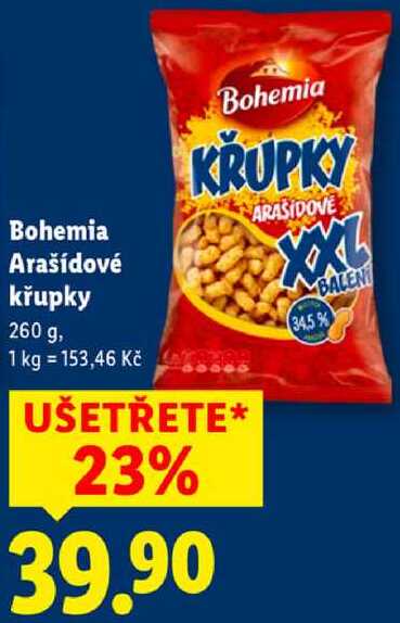 Bohemia Arašídové křupky, 260 g