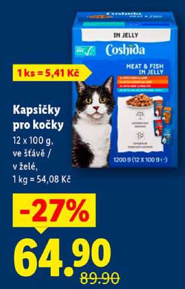 Kapsičky pro kočky, 12x 100 g