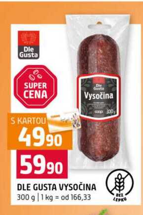 DLE GUSTA VYSOČINA 300 g 