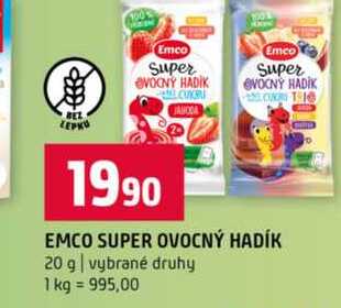 EMCO SUPER OVOCNÝ HADÍK 20 g vybrané druhy
