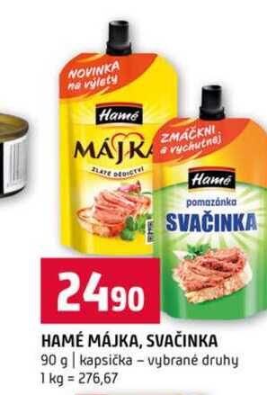 HAMÉ MÁJKA, SVAČINKA 90 g kapsička vybrané druhy 