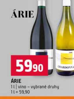 ÁRIE 1l vino vybrané druhy  