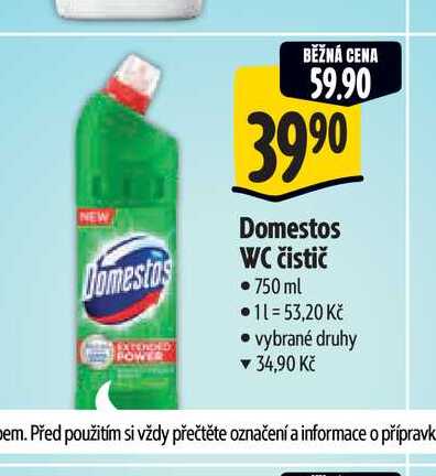   Domestos WC čistič  750 ml  