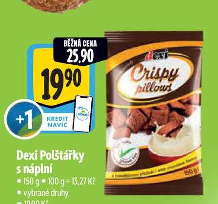   Dexi Polštářky s náplní 150 g 