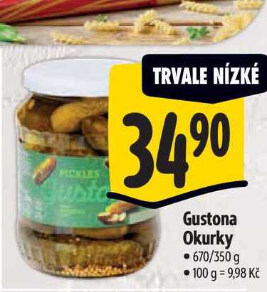   Gustona Okurky • 670/350 g 
