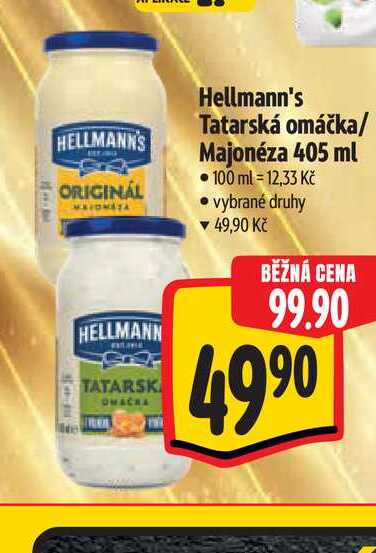   Hellmann's Tatarská omáčka/ Majonéza 405 ml  