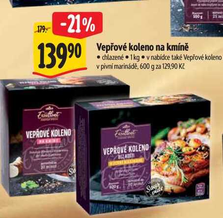   Vepřové koleno na kmíně  1kg