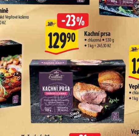   Kachní prsa chlazená 530 g 