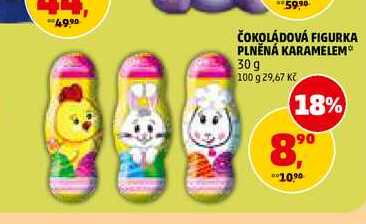 ČOKOLÁDOVÁ FIGURKA PLNĚNÁ KARAMELEM, 30 g 