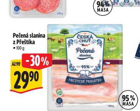  Pečená slanina z Přeštíka  100g  