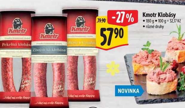   Kmotr Klobásy 180 g 