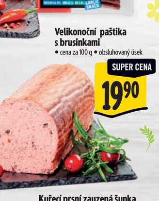  Velikonoční paštika s brusinkami  100 g