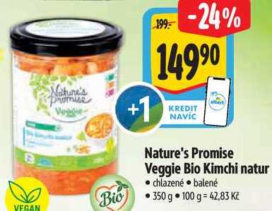 Nature's Promise Veggie Bio Kimchi natur, 350 g