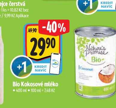   Bio Kokosové mléko 400 ml
