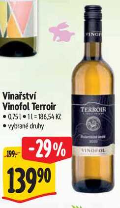 Vinařství Vinofol Terroir, 0,75 l