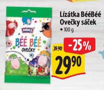 Lízátka BééBéé Ovečky sáček, 100 g