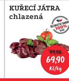 KUŘECÍ JÁTRA chlazená 1kg