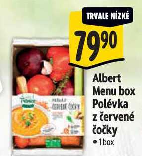 Albert Menu box Polévka z červené čočky