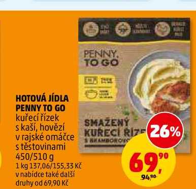HOTOVÁ JÍDLA PENNY TO GO, 450/510 g