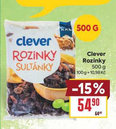 Clever Rozinky 500 g