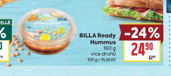 BILLA Ready Hummus 160 g 
