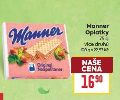 Manner Oplatky 75 g 