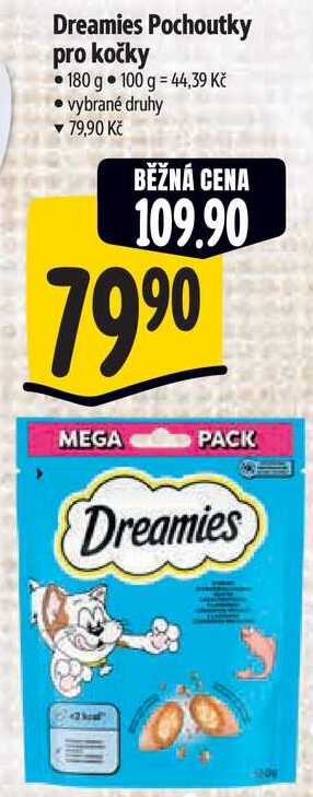 Dreamies Pochoutky pro kočky, 180 g 