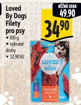 Loved By Dogs Filety pro psy, 100 g 