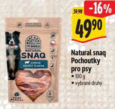Natural snaq Pochoutky pro psy, 100 g