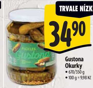 Gustona Okurky, 670/350 g