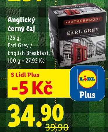 Anglický černý čaj, 125 g
