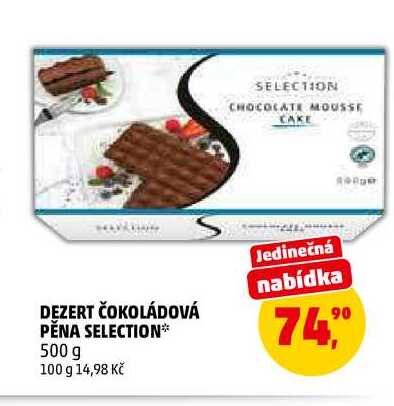 DEZERT ČOKOLÁDOVÁ PĚNA SELECTION, 500 g