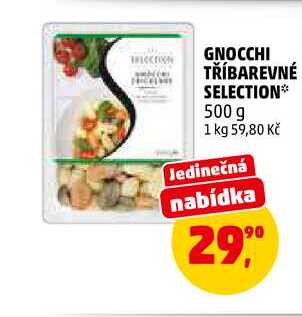 GNOCCHI TŘÍBAREVNÉ SELECTION, 500 g 