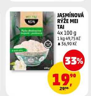 JASMÍNOVÁ RÝŽE MEI TAI, 4x 100 g