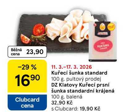 Kuřecí šunka standard, 100 g 