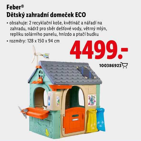 Feber® Dětský zahradní domeček ECO 