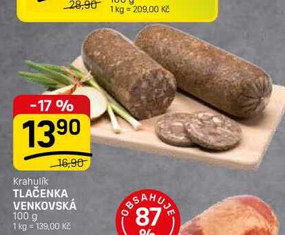 TLAČENKA VENKOVSKÁ 100 g 