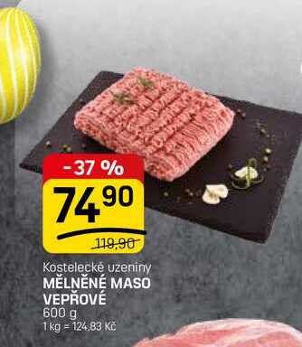 MĚLNĚNÉ MASO VEPŘOVÉ 600 g