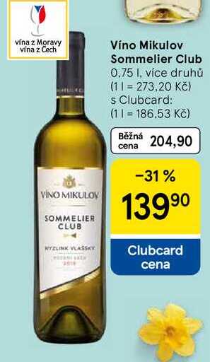 Víno Mikulov Sommelier Club, 0.75 l