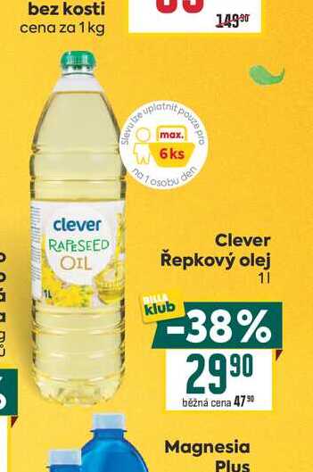 Clever Řepkový olej 1l