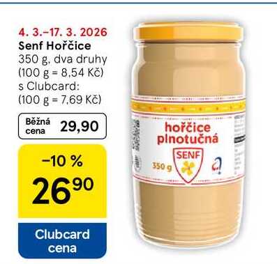 Senf Hořčice, 350 g, dva druhy  