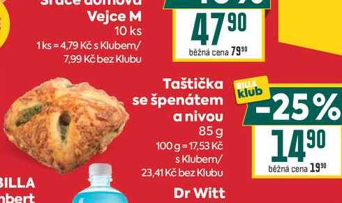 Taštička se špenátem a nivou 85 g