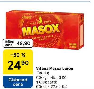 Vitana Masox bujón, 10x 11 g 