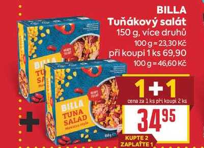 BILLA Tuňákový salát 150 g