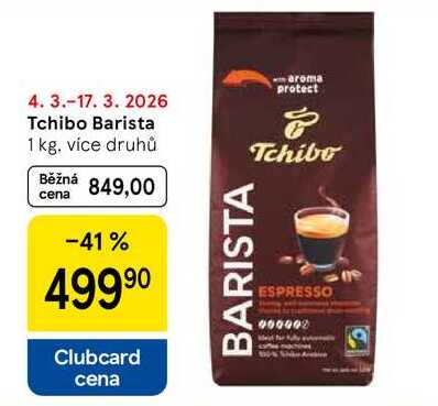 Tchibo Barista, 1 kg. více druhů 